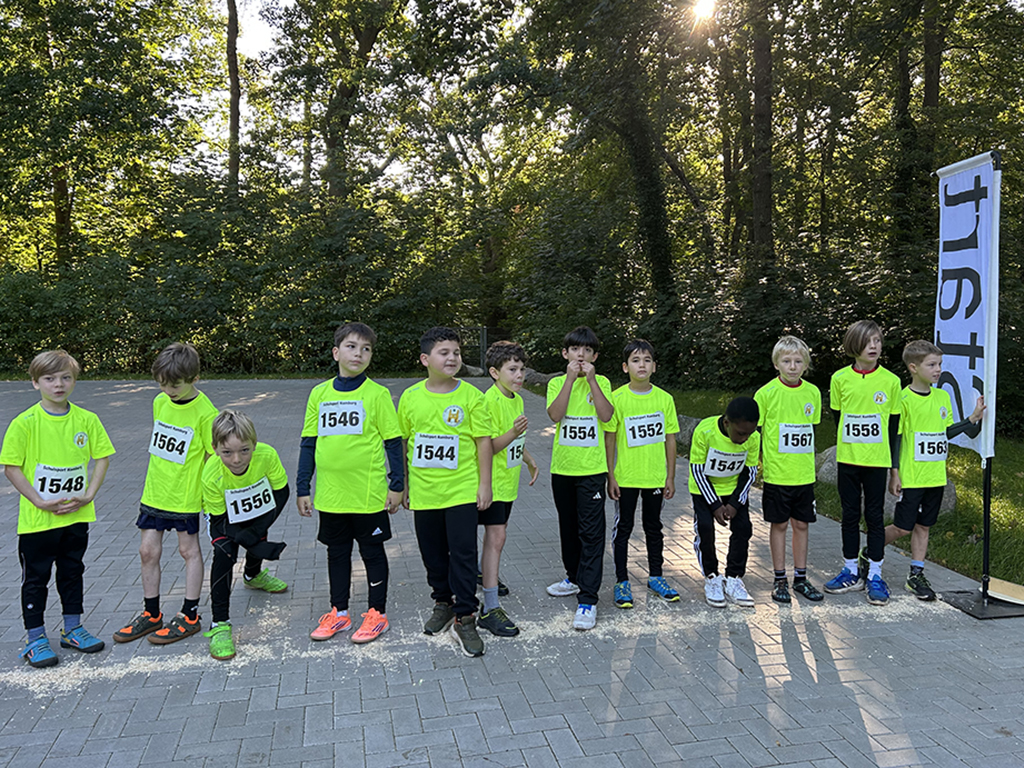 Teilnehmer*innen der Burgweide am Haake-Crosslauf.