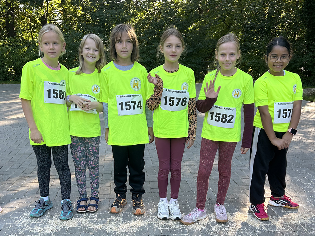 Teilnehmer*innen der Burgweide am Haake-Crosslauf.